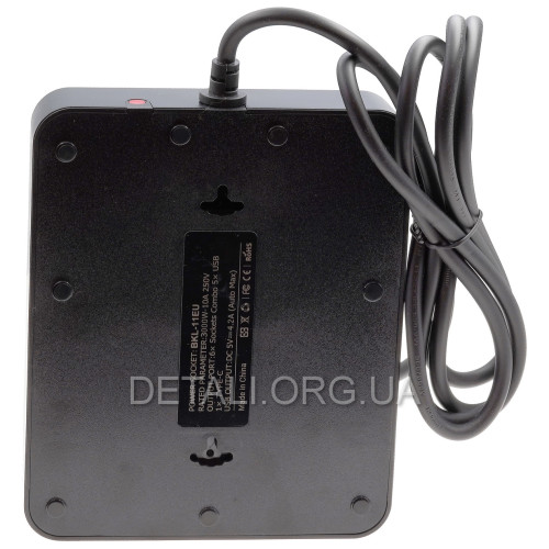Удлинитель BKL-11EU 2м 3000 Вт розетка/USB/Type-C с защитой 