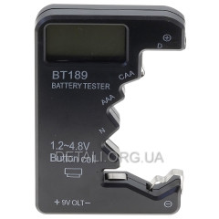 Тестер батарейок BT189 типу NDC/AA/AAA/таблетка 2