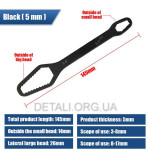 Многофункциональный двухсторонний гаечный ключ Torx 3-8 мм 8-17 мм.