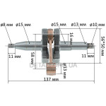 Коленвал бензопили Husqvarna 345/350