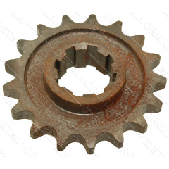Звезда вторичного вала редуктора фрезы мотоблока 195N (12Hp) 17 зубов d37*110 2