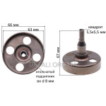 Чашка сцепления бензокосы Husqvarna 125/128R (квадрат 8*8 мм)