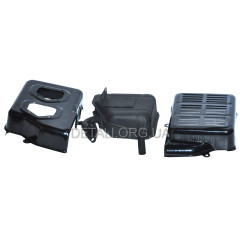 Глушитель генератора Honda ELEMAX SH 2900 DX в сборе 2