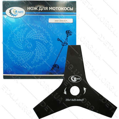 Ніж - диск для мотокоси 3T d25,4*255*1,6