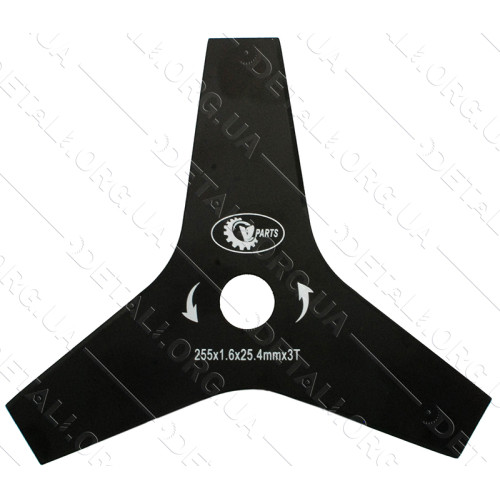 Ніж - диск для мотокоси 3T d25,4*255*1,6