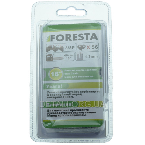 Цепь 56 звеньев (28 зубов) Foresta шаг 3/8, паз 1,3