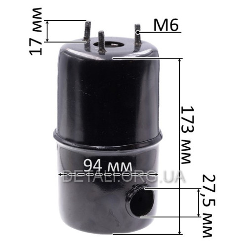 Глушник мотоблоку 175N/180N (7/9Hp)