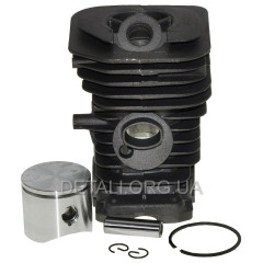 Поршневая бензопилы в сборе Husqvarna 142 черная аналог 5300699-41 (d40 d пальца 10 мм)