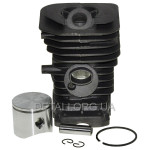 Поршневая бензопилы в сборе Husqvarna 142 черная аналог 5300699-41 (d40 d пальца 10 мм)