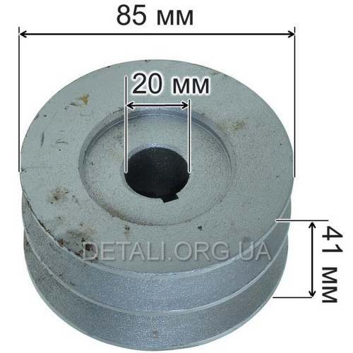Шків ременя провідний мотоблок 168F (6,5Hp) (D85 d20 H41)