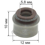 Сальник впускного, выпускного клапана генератора, мотоблока 186F (9Hp)