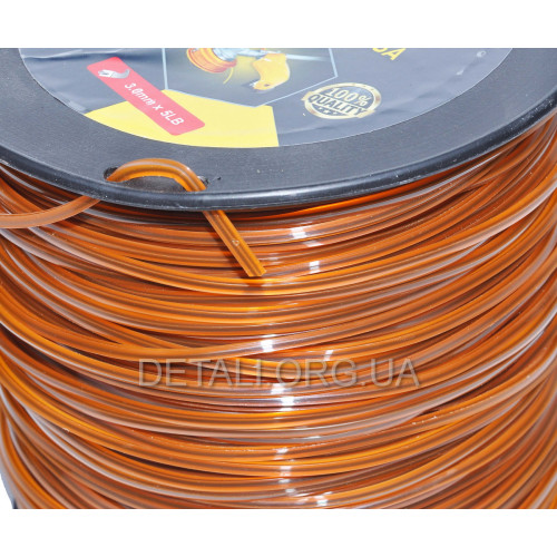 Ліска косильна квадрат d3 мм 5 LB (252 м) з кордом