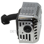 Глушник мотоблок 168F(6,5Hp) хром