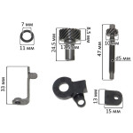 Натяжитель цепи бензопилы Makita EA3200S оригинал 195763-2