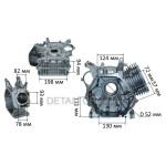 Блок двигуна мотоблок 190F d90mm