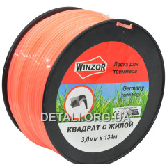 Леска косильная квадрат d3 мм 3 LB (134 м) с кордом Winzor 2