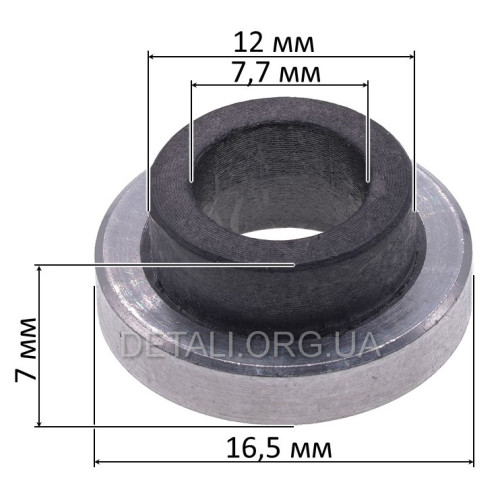 Шайба уплотнительная под короткую форсунку 186F DIGGER (d7,7*12*16,5 h7)
