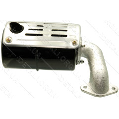 Глушитель мотоблока 190N (12Hp) (круглый, крепления на 2 болта, без колена) 2