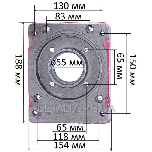 Перехідна пластина редуктора мотоблоку 178F/186F(6/9Hp)