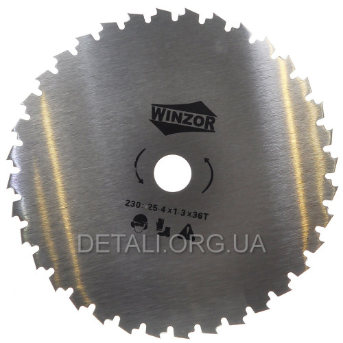 Нож триммера 36-T (D230x25,4) под напильник 