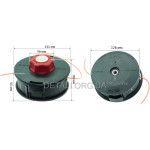 Шпуля тримера коси автомат металевий фіксатор, M10*1.25L D131