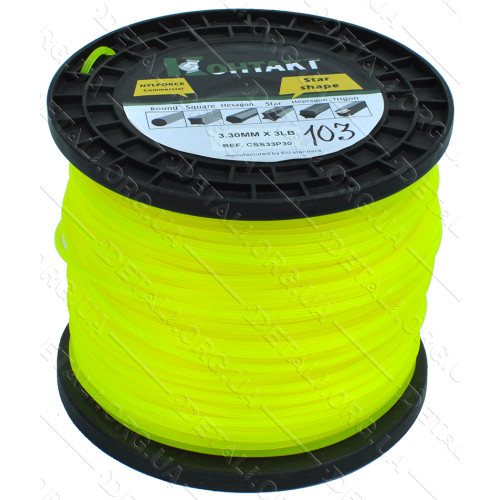 Ліска косильна зірка d3.3 мм 3 LB (198 м)