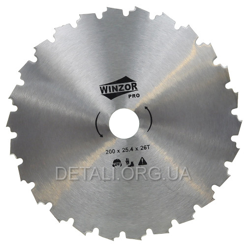 Нож триммера 26-T (D200x25,4) под напильник 