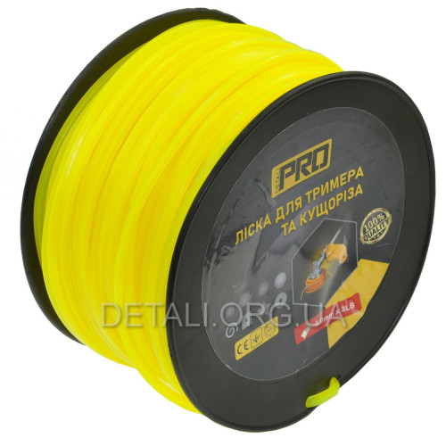 Леска косильная квадрат d4 мм 3 LB (85 м)