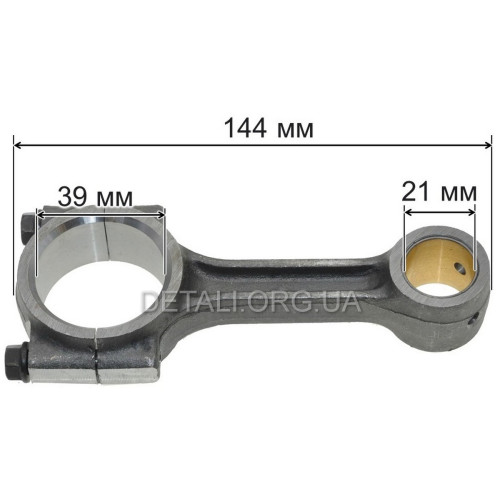 Шатун мотоблок 178F/186F (6/9Hp) (d21*d39 L144 мм)