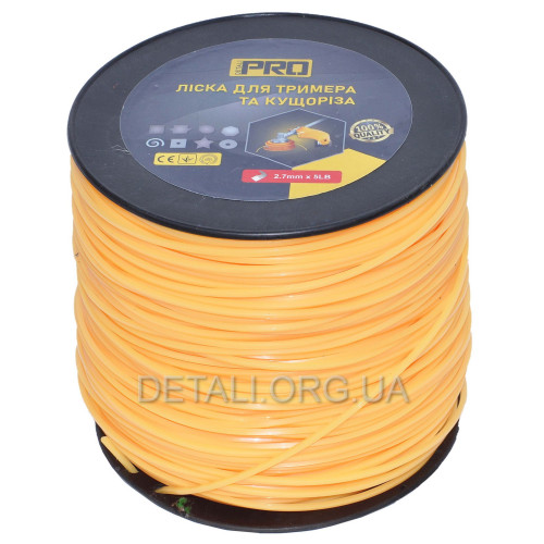Леска косильная квадрат d2,7 мм 5 LB (330 м)