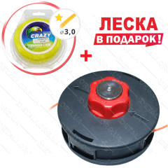 Шпуля тримера автомат d10мм + леска в подарок d3мм квадрат 15м (шп122+les240) 2