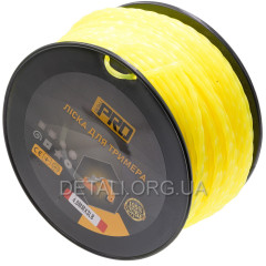 Ліска косильна спіраль d4 мм 3 LB (125м) кручений квадрат 2