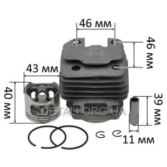 Поршнева бензопили GoodLuck 4500 (поршень D43мм) 2