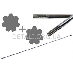 Вал мотокосы 7Tx7T d-7mm L-1530mm