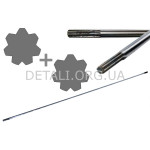 Вал мотокосы 7Tx7T d-7mm L-1530mm