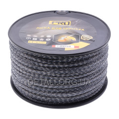 Леска косильная спираль d2.4 мм 3 LB (223 м) с кордом 2