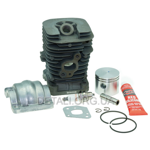 Поршневая бензопилы в сборе Partner 350/351/371/401 d41 черная Winzor PRO
