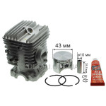 Поршневая бензопилы HomeLite 4602 (d43мм/dпальца10/Lпальца 28 мм)
