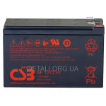 Аккумулятор AGM 12В 7.2Ач CSB (7Ач) 28Вт GP1272F2