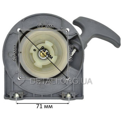 Стартер мотокосы VITALS BK5227h, Forte МК-143 (МЦ 94*67)