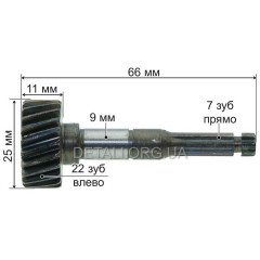 Блок шестерни двигателя триммера Tekhmann BCE-2014, Forte EMK-420M (L66)
