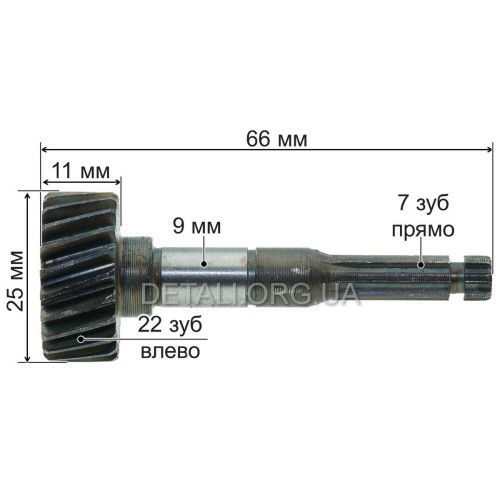 Блок шестерни двигателя триммера Tekhmann BCE-2014, Forte EMK-420M (L66)