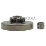 Чашка зчеплення бензопили Husqvarna 455/460 7 променів 3/8" D16*69*73*14 + підшипник