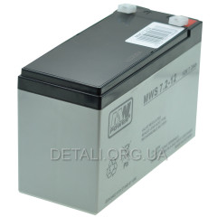 Акумулятор MW Power MWS 7.2-12 12V 7.2Ah гелевий 2