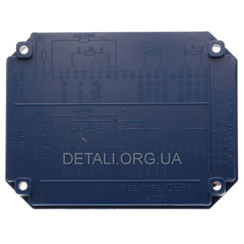 AVR регулятор напряжения дизельного генератора Mecc Alte DER1 3-х фазный