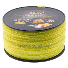 Леска косильная спираль d2,4мм 3LB (346 м) витой квадрат