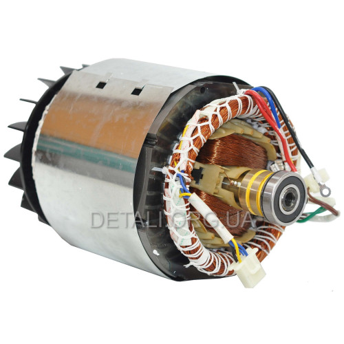 Электродвигатель в сборе (якорь+статор) генератора 188F (6.0 kWt 380V) МЕДЬ