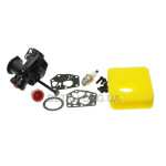 Карбюратор бензокоси Briggs &amp; Stratton 498809 Sprint Quattro Classic Engine 3,5 та 4 л повний збір