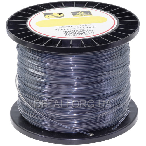 Леска косильная квадрат d2 мм 3 LB (340 м) с кордом