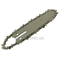 Шина 4" (10см) 1/4 паз 1,1 + цепь 28 звеньев 1/4 паз 1,1 для кустореза 2